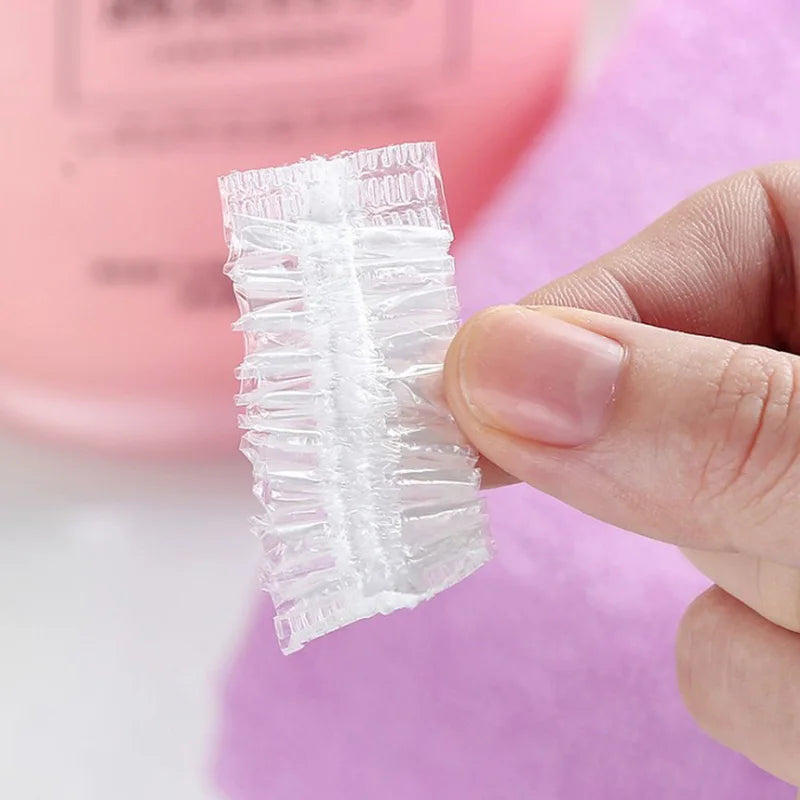 100Pcs Disposable Waterproof Ear Covers - Hair Dye, Shower, Bathing, Baking Oil & Hairdressing Cleaning Accessories