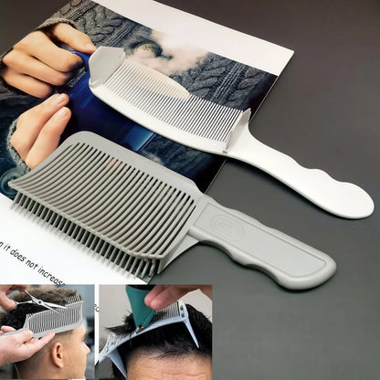 Barber Hair Comb Kit 1/2/3pcs – Flat Top & Fade Styling Comb for Men’s Haircuts