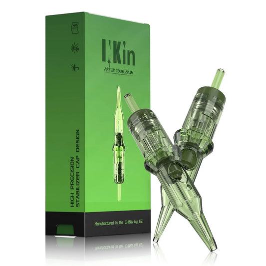 INKIN REVO Tattoo Cartridge Needles - Sterile Disposable Round Liner & Shader Needles for Tattoo Machines