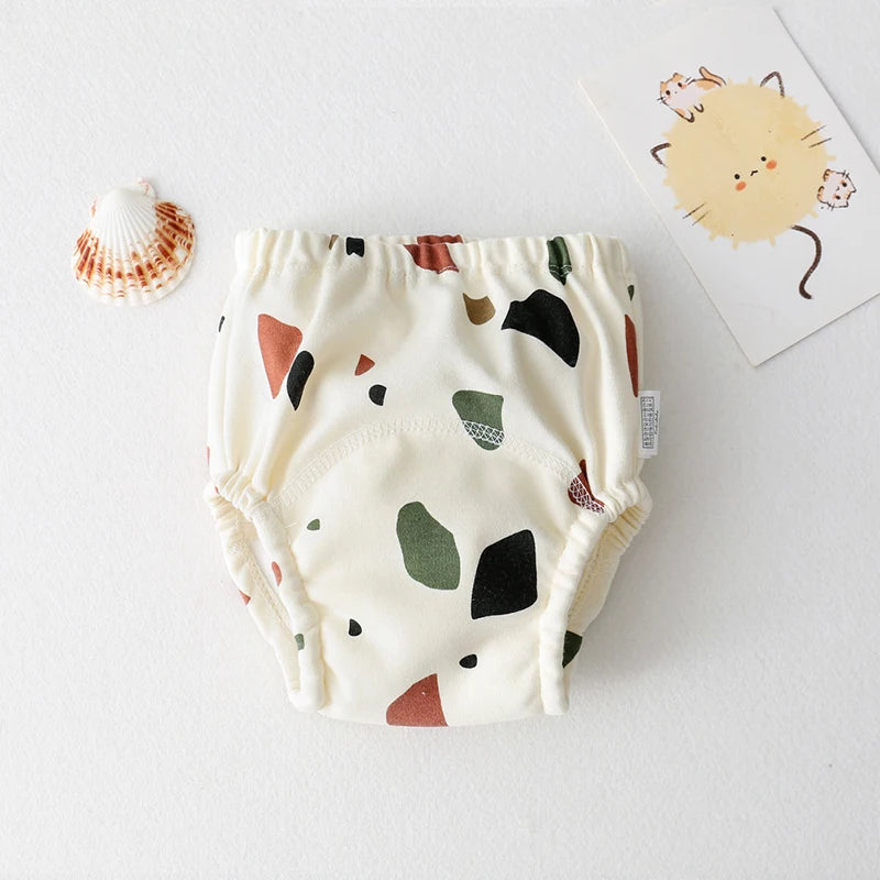 Baby Training Pants – Washable Cotton Diaper Underwear with Cute Patterns, Breathable Summer Learning Trousers