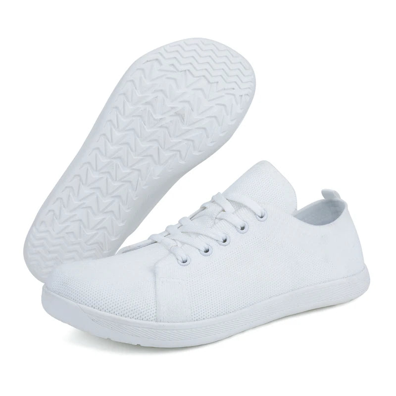Wide Toe Barefoot Shoes for Men & Women – Minimalist Walking Sneakers with Zero Drop Sole & Breathable Mesh