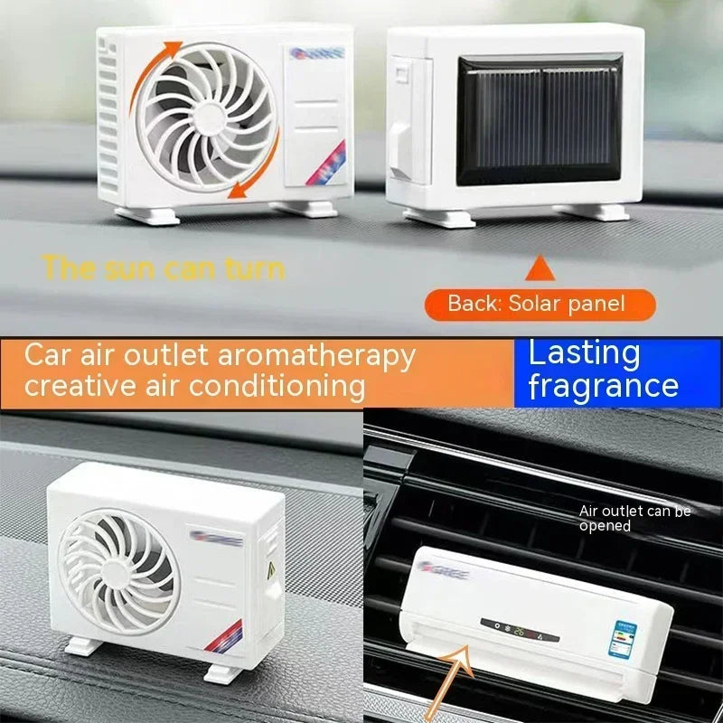 Solar-Powered Car Air Freshener | Mini Aromatherapy Machine for Lasting Fragrance | Decorative Perfume Decoration | Refresh Your Car Interior