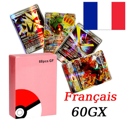French VMAX V EX GX MEGA Trading Cards - Collectible Battle Trainer Cards and Christmas Gift Set