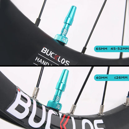 BUCKLOS Presta Tubeless Valve Stem 40/44/55/60mm — High-Quality Bike Tire Nipple for Road & MTB
