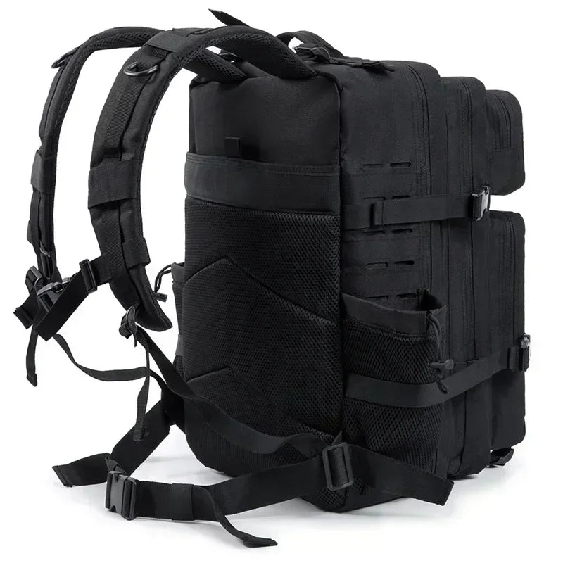 25L/45L Tactical Backpack for Men & Women – Outdoor Hiking Molle Daypack, School & Gym Rucksack with Dual Cup Holders