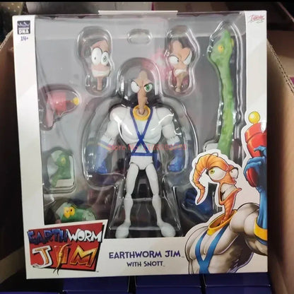 Genuine Earthworm Jim 2.0 PDNA 1/12 Scale Psy-Crow & Bob The Killer Action Figures – Collectible Worm Body Toys & Gifts