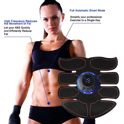 EMS ABS Muscle Stimulator - Electric Abdominal Muscle Toner and Fitness Training Massager