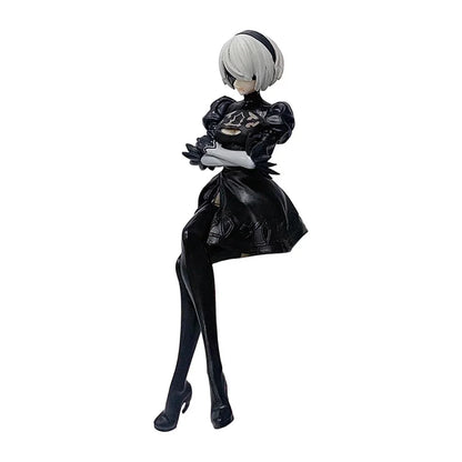Nier Automata 2B Yorha No.2 Type B Figure - 15cm SEGA Chokonose PVC Anime Collectible Model Toy