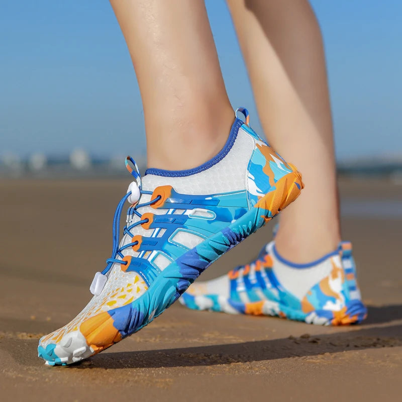 Kids & Adults Summer Aqua Shoes — Anti-Slip Water Beach Sneakers, Sizes 26-41