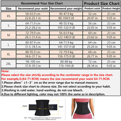 Women’s Waist Trainer – Tummy Control Slimming Body Shaper & Flat Belly Corset Belt