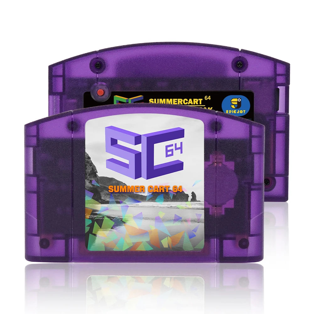 EPICJOY SummerCart 64 – 32GB Open Source N64 Game Card for Nintendo 64 Console, 5400+ Games & 64DD Support