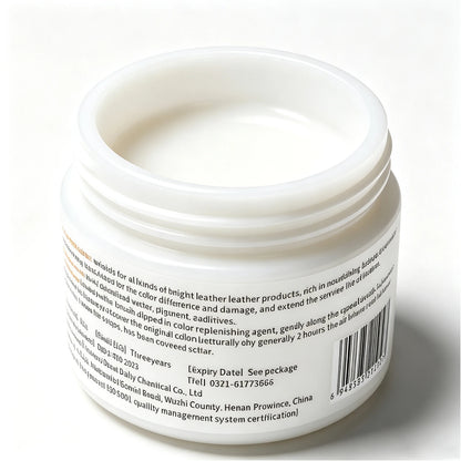 Brown Leather Recoloring Balm 30g - Leather Dye for Shoes, Furniture, Bags, and Accessories