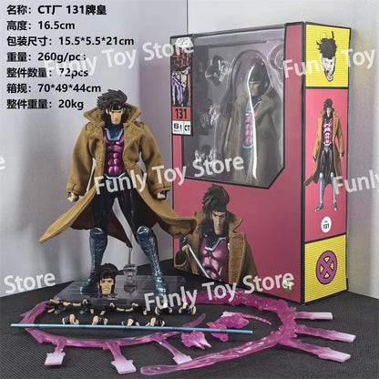 CT Toys Gambit Action Figure — Mafex 131 X-Men Wolverine Anime Collectible Figurine, Model Statue, Custom Gift for Kids