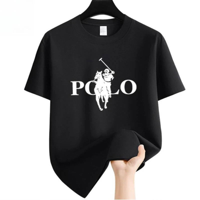 Men’s Summer Casual Business T-Shirt – Breathable Loose Fit Short Sleeve Crew Neck Tee