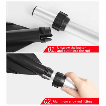 2 Pcs Aluminum Alloy Detachable Float Oars – Canoe Paddle Blade Replacement for Boat & Rafting