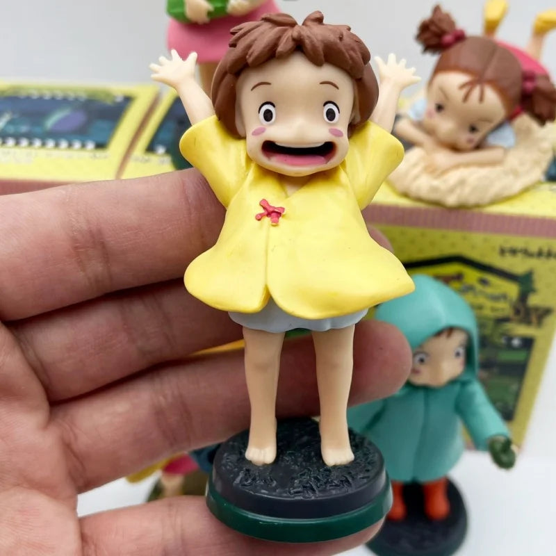 New Arrival Anime PVC Figure – Cute Fireflies Girl & Ponyo Model for Desktop Decoration, Kids Toys & Birthday Gifts