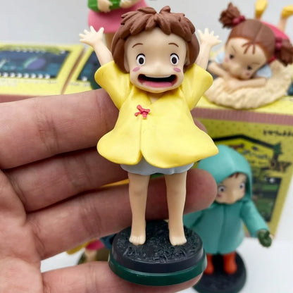 New Arrival Anime PVC Figure – Cute Fireflies Girl & Ponyo Model for Desktop Decoration, Kids Toys & Birthday Gifts