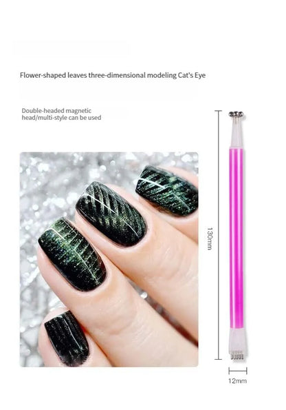 4PCS Magnetic Nail Art Tools - Stone Pattern Gel Magnet Sticks for Nail Enhancement