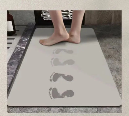 Cartoon Bathroom Diatomaceous Mud Floor Mat - Absorbent Foot Mat for Toilet, Sink & Bedroom, Soft Carpet
