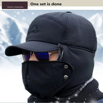 Winter Thickened Faux Fur Baseball Hat – Men’s & Women’s Skiing, Fishing, and Outdoor Cold Weather Hat