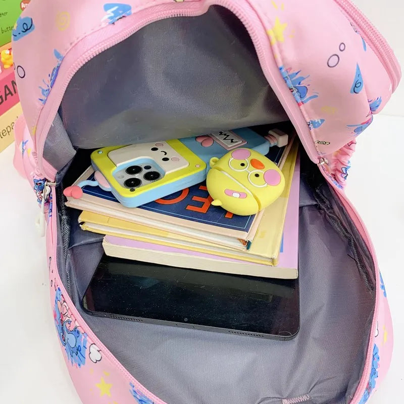 Stitch Print Student Backpack – Lightweight Daypack with Adjustable Straps for School & Daily Commute