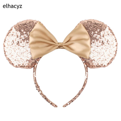 Big Classic Polka Dot Bow Minnie Mouse Ears Headband – Festival & Party Hairband for Women & Girls, Disney Trip Accessories