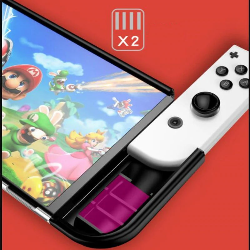 Protective Case for Nintendo Switch OLED – Ergonomic TPU Grip Shell, Dockable Cover for Comfort and Safety