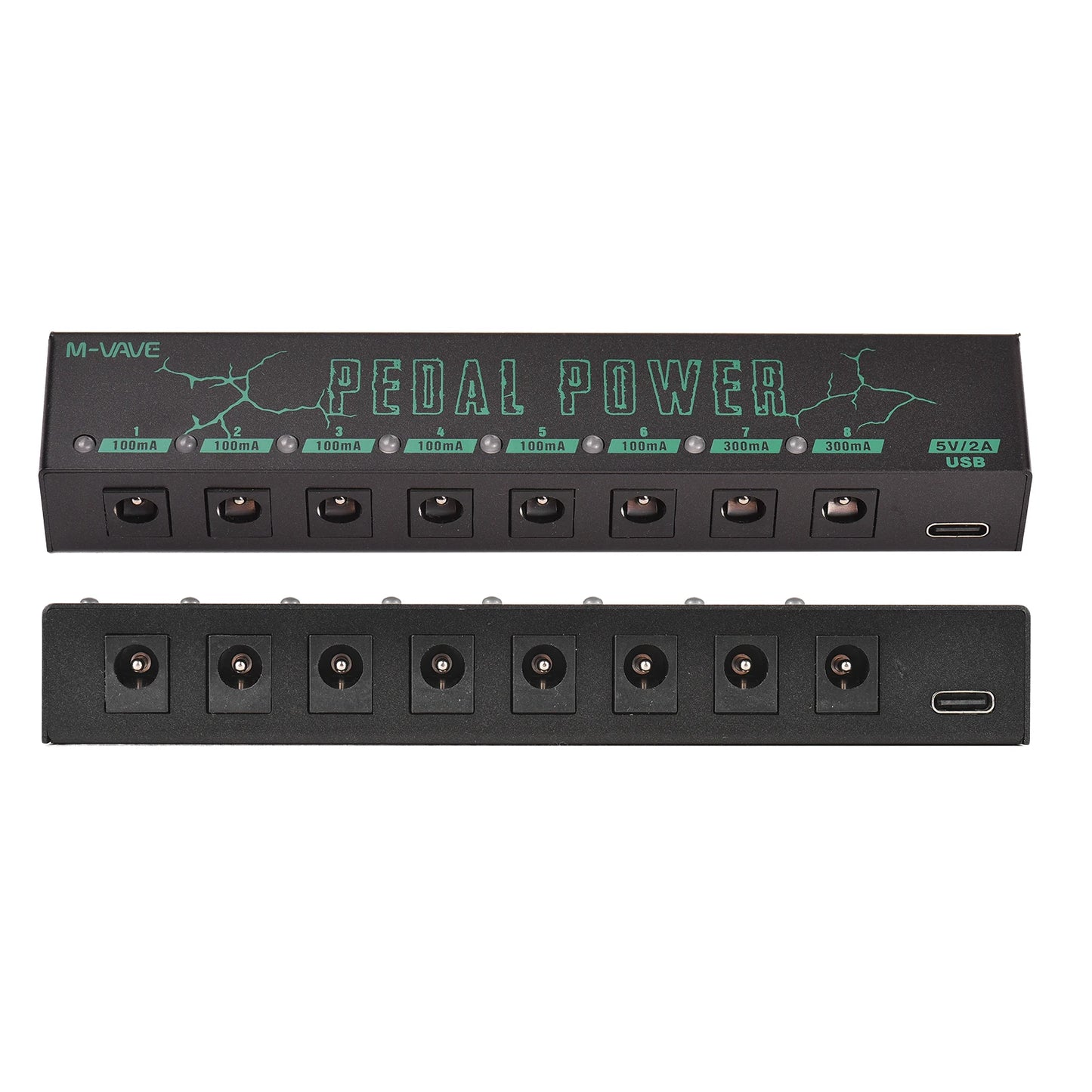 M-VAVE PEDAL POWER - Guitar Pedal Power Supply with 8 Isolated DC Outputs for Guitar Effectors