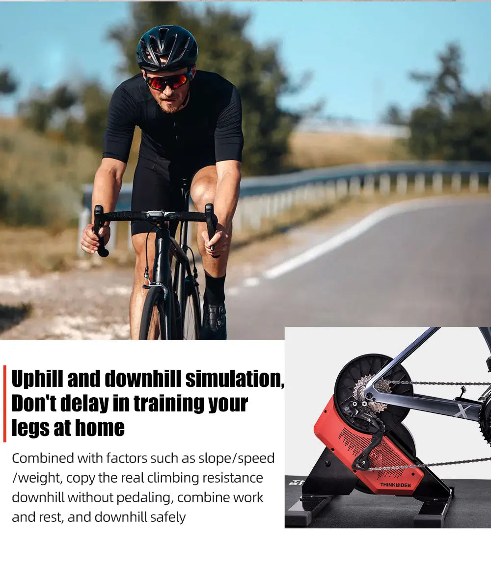 ThinkRider X2 Smart Bike Trainer - MTB & Road Bicycle, Built-in Power Meter, Home Trainer Compatible