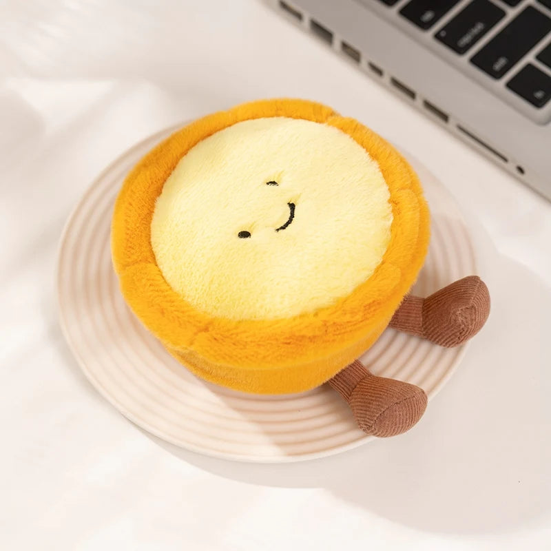 Cute Dessert Plush Toys – Soft Cake, Waffle, Pancake, Macaron, Éclair Stuffed Dolls for Kids Gift & Home Decor