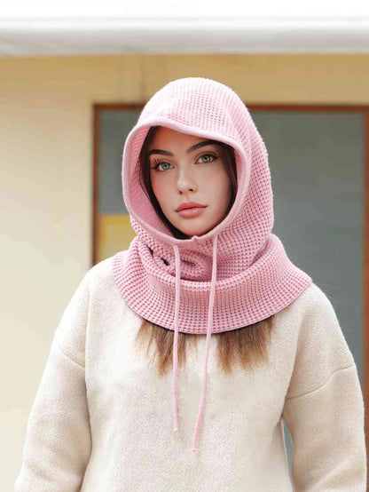 Women’s Winter Beanie Hat with Knit Balaclava – Neck Warmer & Ski Snow Scarf