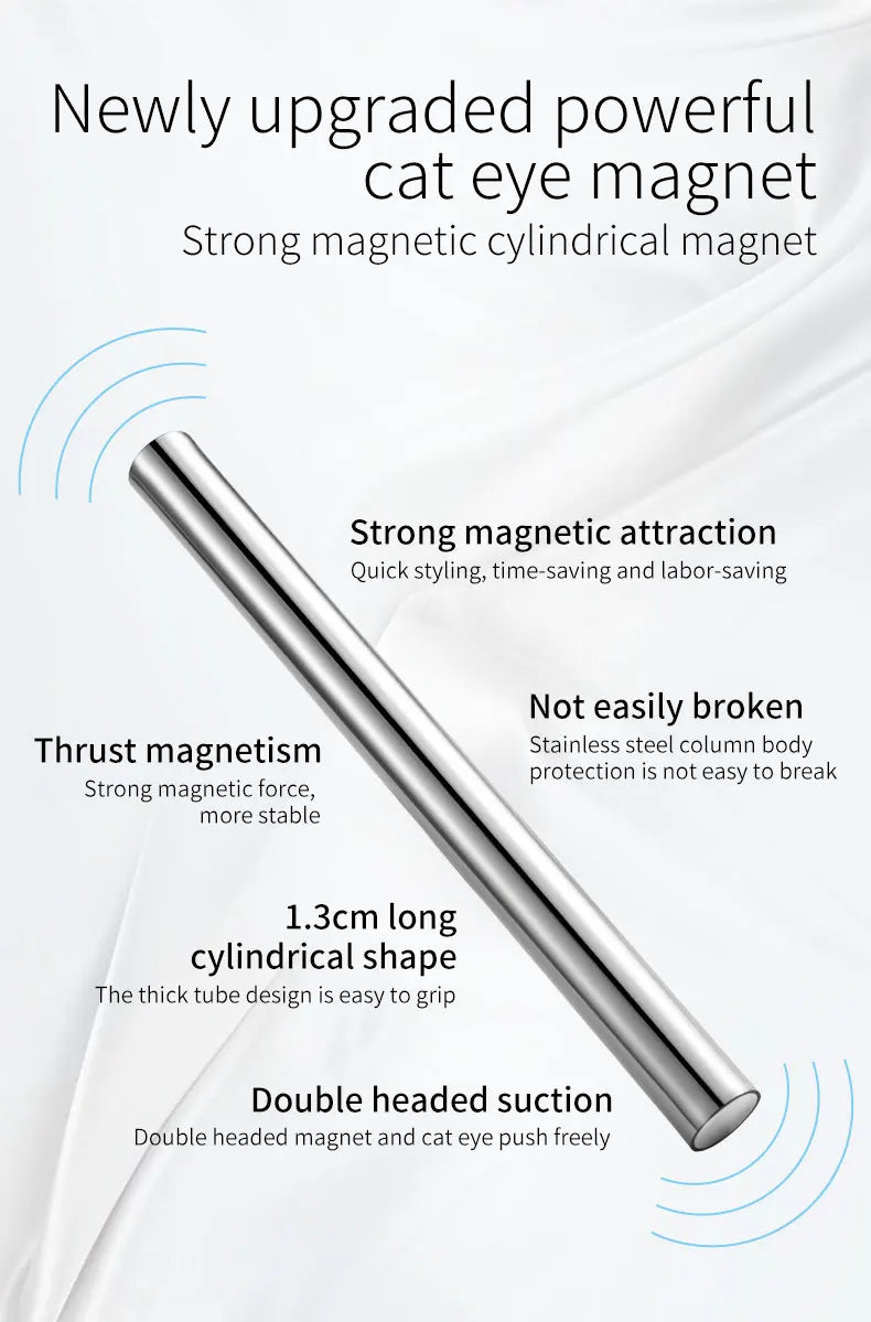 Cat Eye Nail Magnetic Stick – Cylindrical Magnet for UV Gel Polish Snowlight Glitter Manicure Design