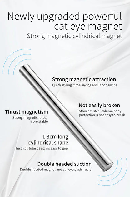 Cat Eye Nail Magnetic Stick – Cylindrical Magnet for UV Gel Polish Snowlight Glitter Manicure Design