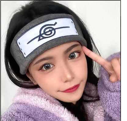 Anime Hatake Kakashi Cosplay Headband – Konoha Ninja Symbol Cotton Snood, Hair Band, Wristband, and Armband Props Unisex
