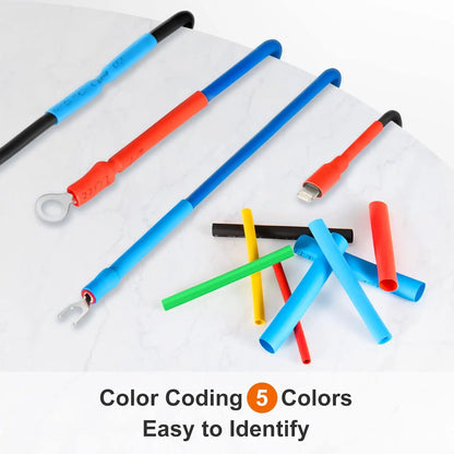 580/560Pcs Heat Shrink Tubing Kit – EVA Material, 6 Colors & 11 Sizes for Electrical Insulation, Repairs & Wire Connections