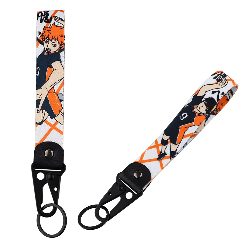 Anime Eagle Beak Keychain – Cool Short Lanyard for Phone, Badge Holder & USB Pendant