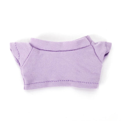 Cotton Short-Sleeve Labubu Doll Clothes – 14-17cm Solid Color T-Shirt Dress-Up Accessories for Plush DIY Toys