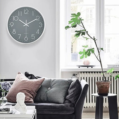 8-Inch Silent Quartz Wall Clock – Hole-Free Minimalist Cubic Digital Clock for Living Room & Bedroom Decor