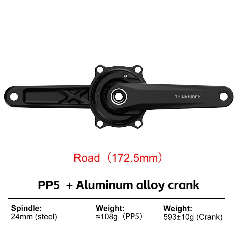 THINKRIDER PP5 Bike Power Meter - 4-Bolt 110BCD Cadence Crankset for Shimano