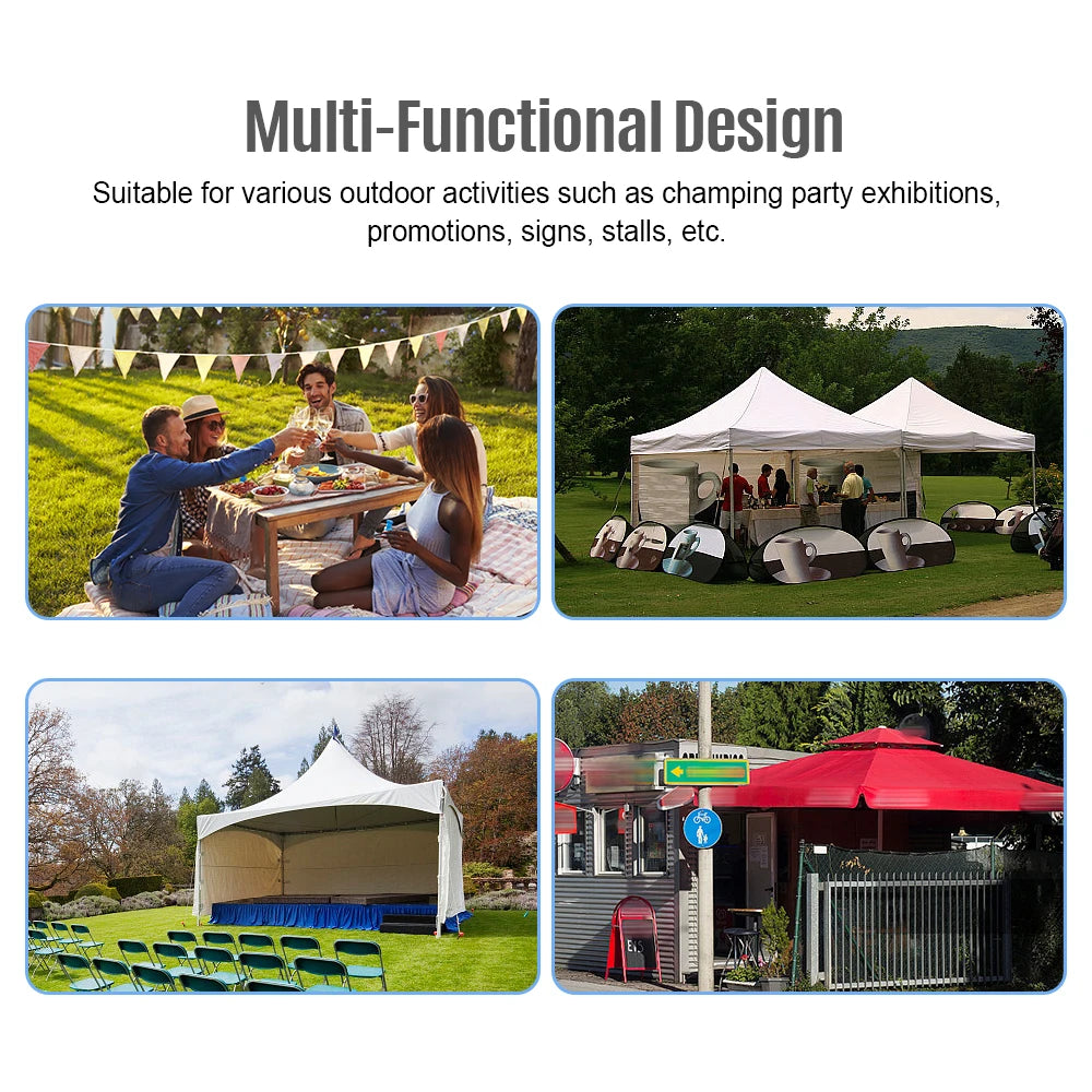 Outdoor Tent Sidewall with Window – Waterproof, Wear-Resistant, UV-Resistant Curtain for Camping Tents