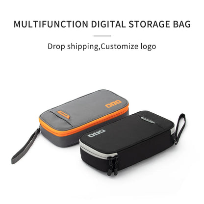 Portable Electronic Accessories Travel Case: Cable Organizer Bag for iPad, Cables, Power, USB Flash Drive, Charger - Gadget Carry Bag