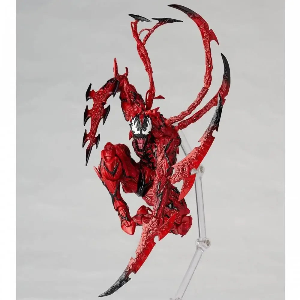 AMAZING YAMAGUCHI Carnage Venom Action Figure — KAIYODO Spider-Man Legends Movable Model Toy Gift for Kids and Collectors