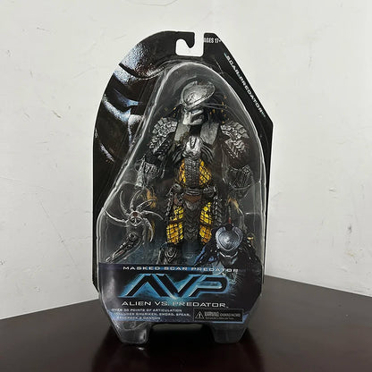 Celtic Predator Masked Action Figure — Movable Alien Toy Collectible Model for Kids and Fans