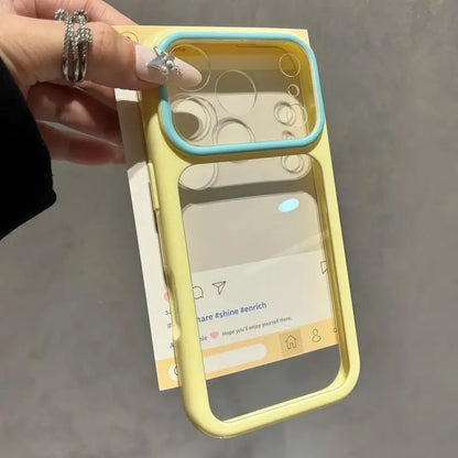 Candy Color Transparent Shockproof iPhone Case - Ultra Slim Clear Protective Cover for iPhone 17 16 15 Pro Max 14 Plus 11 12 13