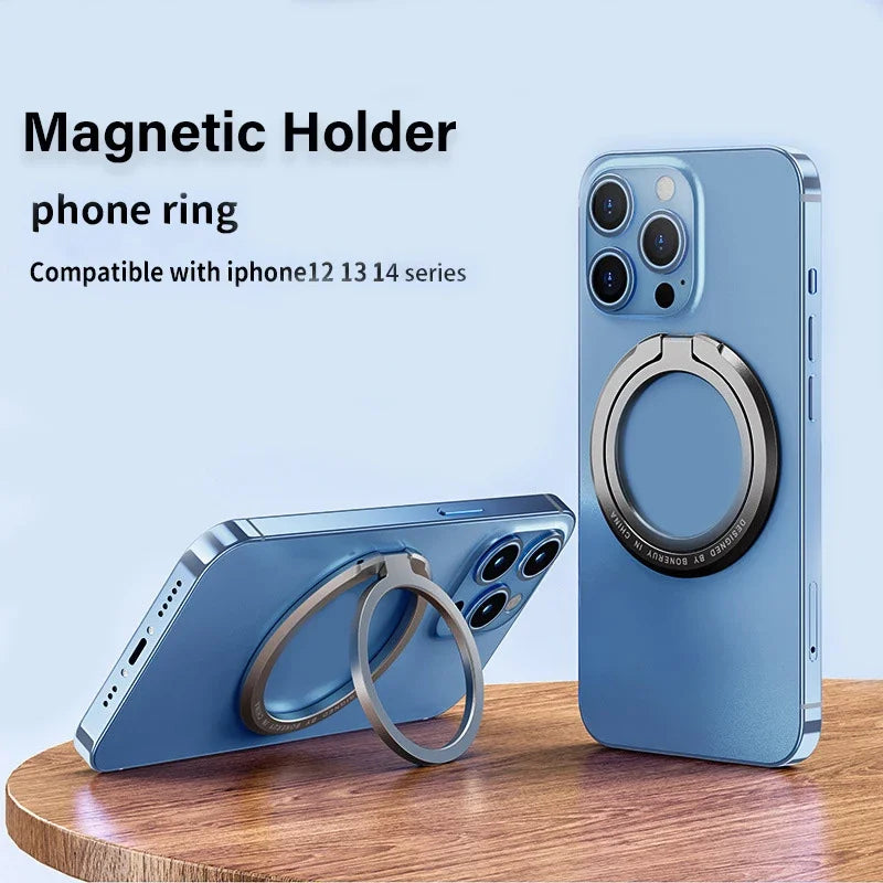 MagSafe Magnetic Phone Ring Holder - Adjustable Finger Grip and Stand for iPhone Magnetic Cases