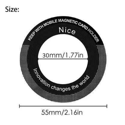 Magsafe Magnetic Metal Plate – Universal Sticker for Wireless Chargers & Car Magnet Holders