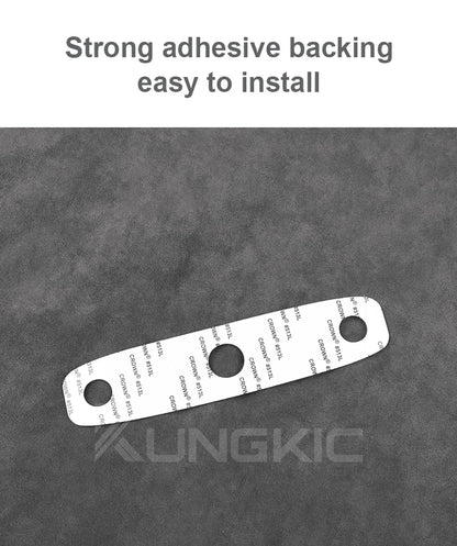 KUNGKIC Italian Top Suede Reading Light Frame Trim Stickers for Tesla Model 3 Highland 2024+ – Car Interior Decor Accessories