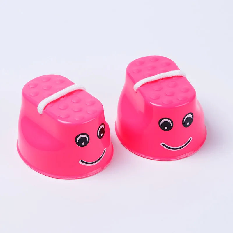 Plastic Walker Stilt Shoes — Balance Training Toy for Kids, Outdoor Fun & Kindergarten Learning Aids