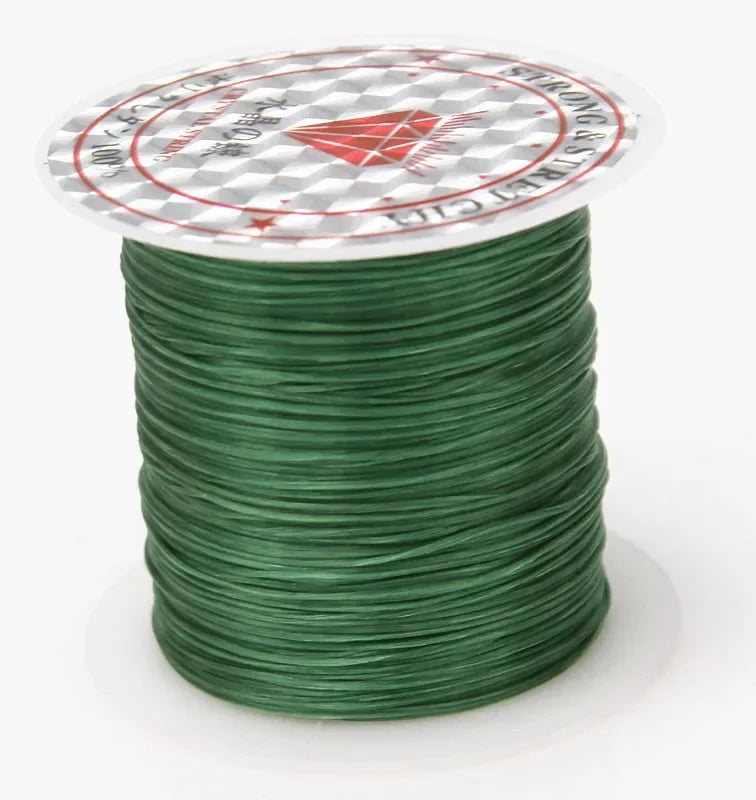 10M Strong Elastic Crystal Beading Cord – 1mm Stretch Thread for DIY Bracelets, Necklaces & Jewelry Making