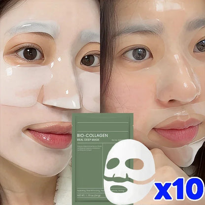 Bio Collagen Facial Mask – Deep Hydrating, Pore-Shrinking, Firming & Brightening Korean Skin Care